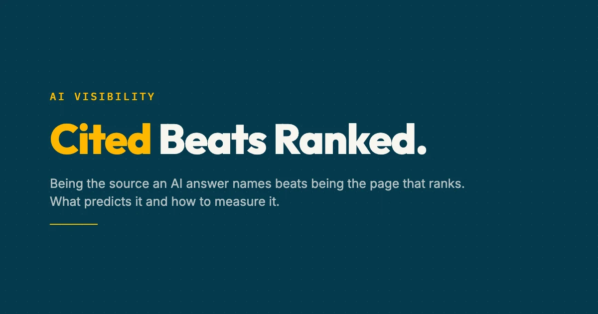 Taqtics: AI Visibility for Law Firms. Cited Beats Ranked.