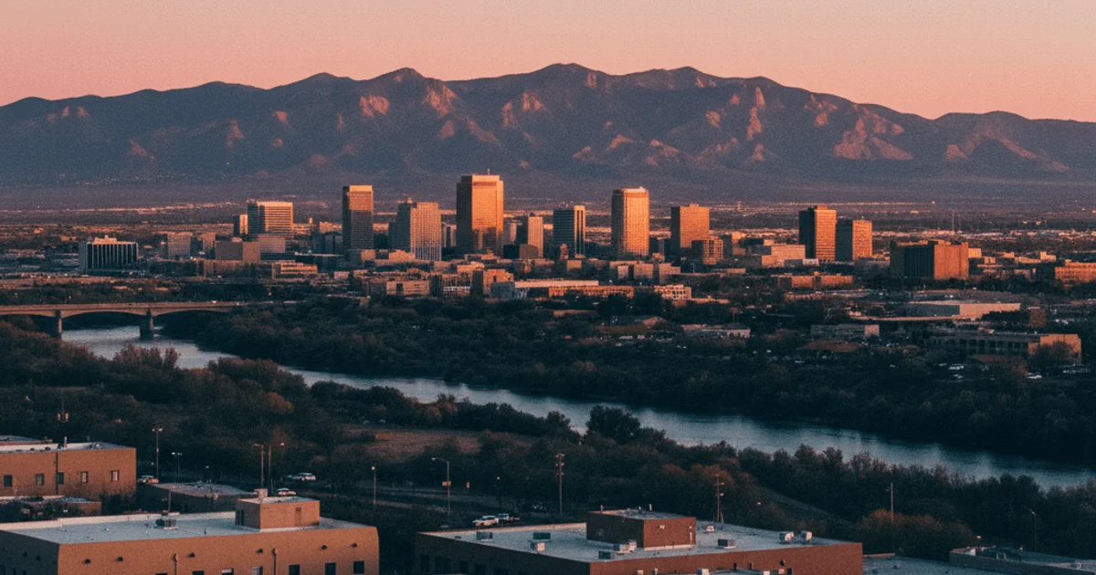 Albuquerque legal advertising market showing $2.4M monthly spend with balanced competition