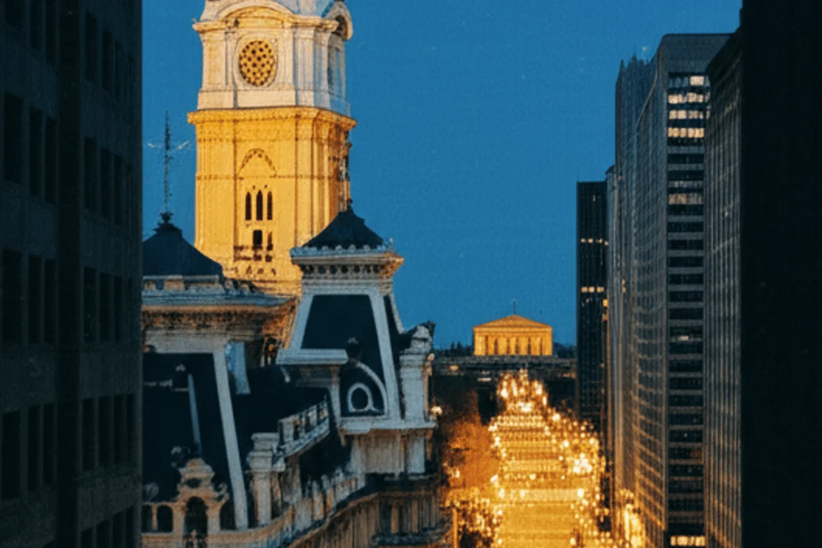 Philadelphia legal advertising market showing $4.6M monthly spend with billboard dominance