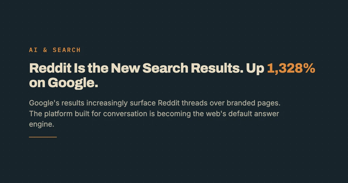 An empty aged wooden forum table under directional light, a stand-in for a manufactured Reddit thread built to look organic