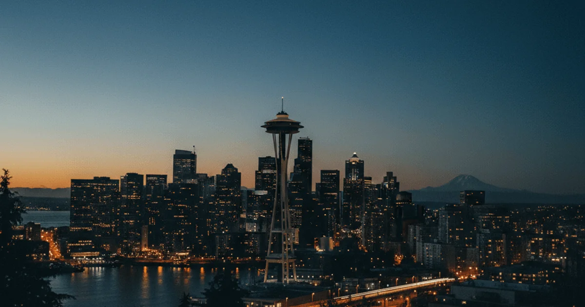 Seattle legal advertising market showing $2.6M monthly spend with 20% growth and no dominant player