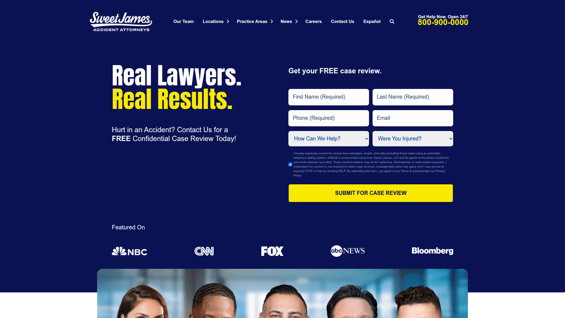 Sweet James homepage