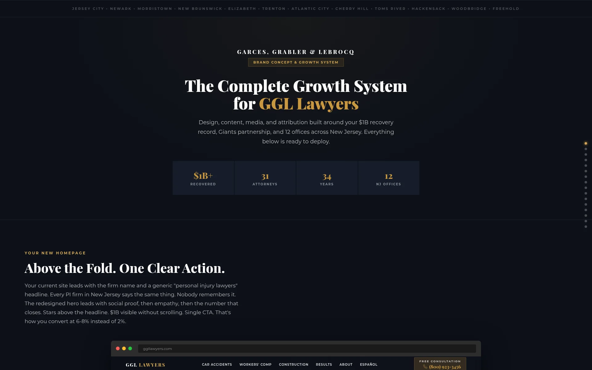 GGL Lawyers website screenshot