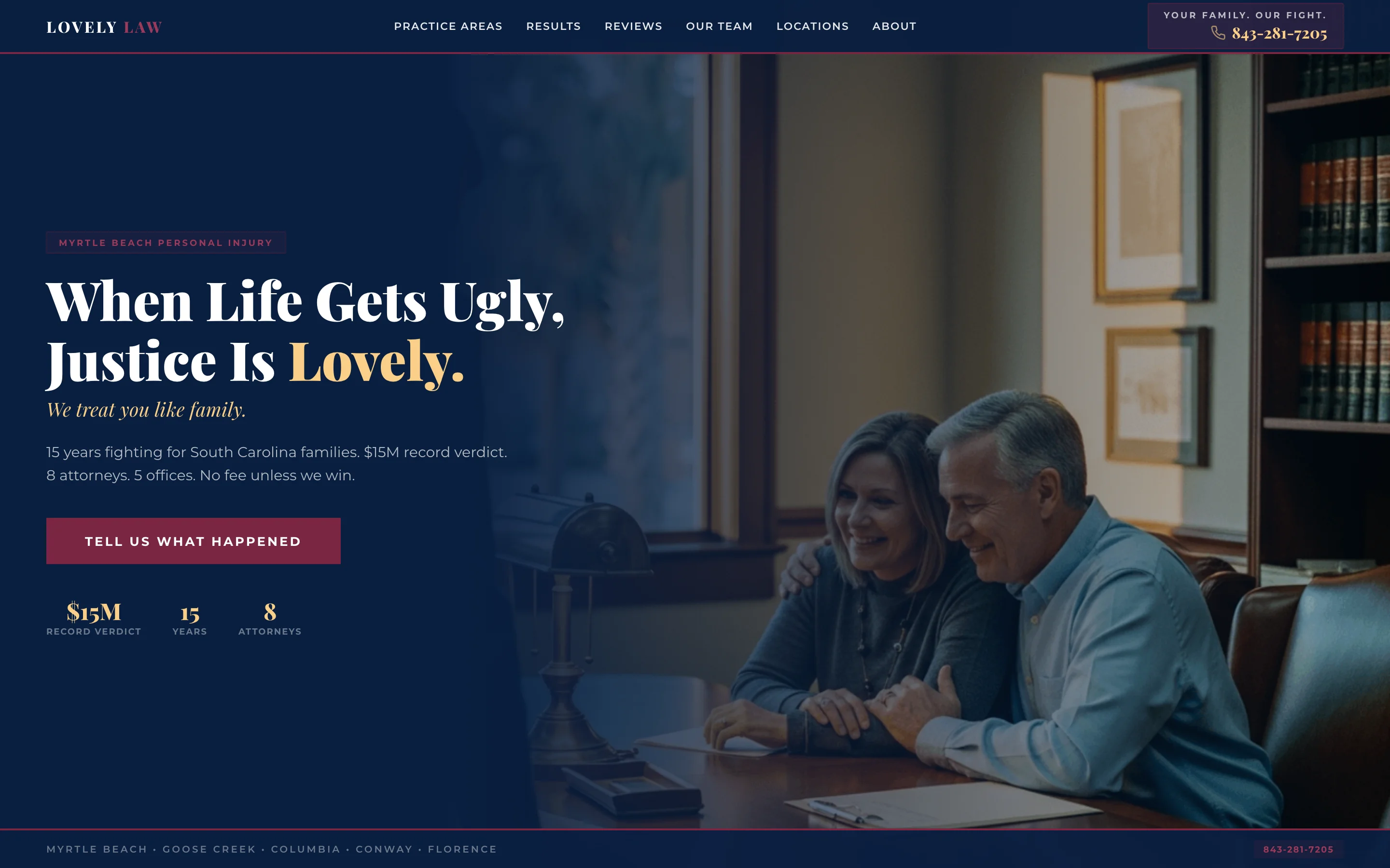 Lovely Law Homepage, Live