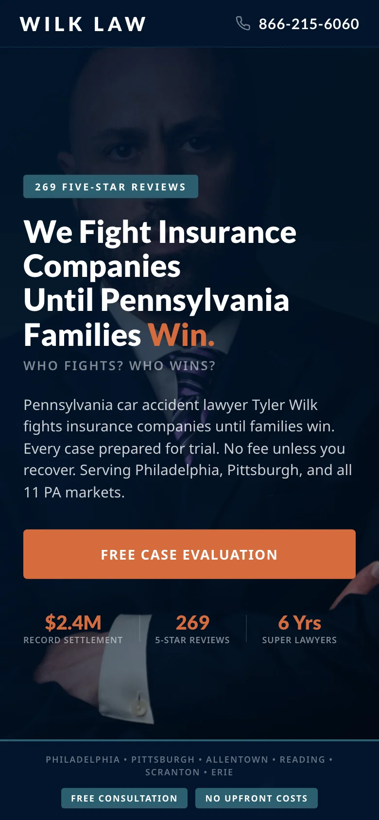 Wilk Law Mobile, Live